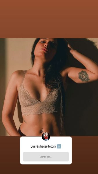 Tengo 31 años me encanta el sexo y el goce del partner, soy delgada, de pechos pequeños y un gran trasero, tengo 5 tatuajes y un piercing en el ombligo. Hoy  19/03 50 off hasta las 21hs. Aprovechen chicos/as!!!