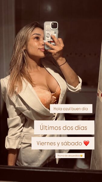 Hola   Vida llegué a AZUL 
LES LEVANTÉ EL CASTIGO 🤣🤣
VOLVÍ 🤭
Soy Abril de tandil 
 
•deseas desestresarte de la rutina ? 

•coordinamos un horario 🔥
•masajes relajantes 
•besitos en todo el cuerpo 
• y obvio con un lindo final 😊🤭🔥🔥